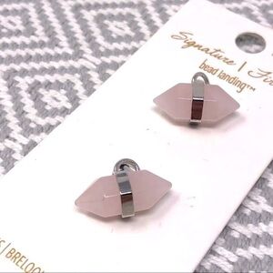 🌺 Bead Landing Signature Firma Rose Quartz Charms Nickel Free NWT